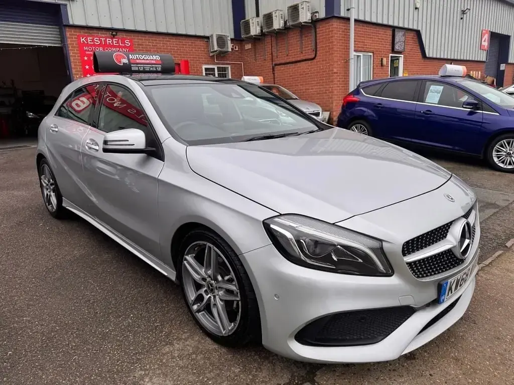 Used Mercedes A200 AMG line 2018 Silver Hatchback