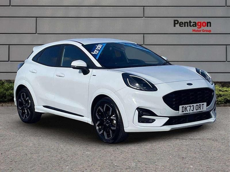 White Used 2023 Ford Puma Gen-E ST-Line X SUV | £16,995 (Fair price) - Image 1/4