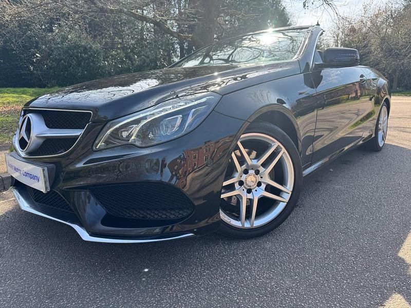 Used Mercedes E220 AMG line 177 HP (130 kW) 2015 Black Cabriolet
