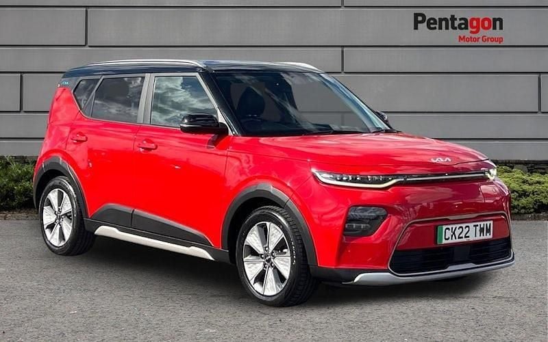 Red Used 2022 Kia Soul EV 2 SUV | £15,796 (Fair price) - Image 1/4