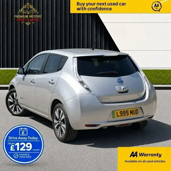 Used Nissan Leaf Tekna 30 kW (41 HP) 2017 Silver Hatchback