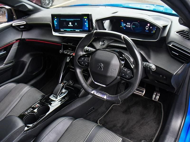 Used Peugeot e-208 GT 98 kW (134 HP) 2021 Blue Hatchback