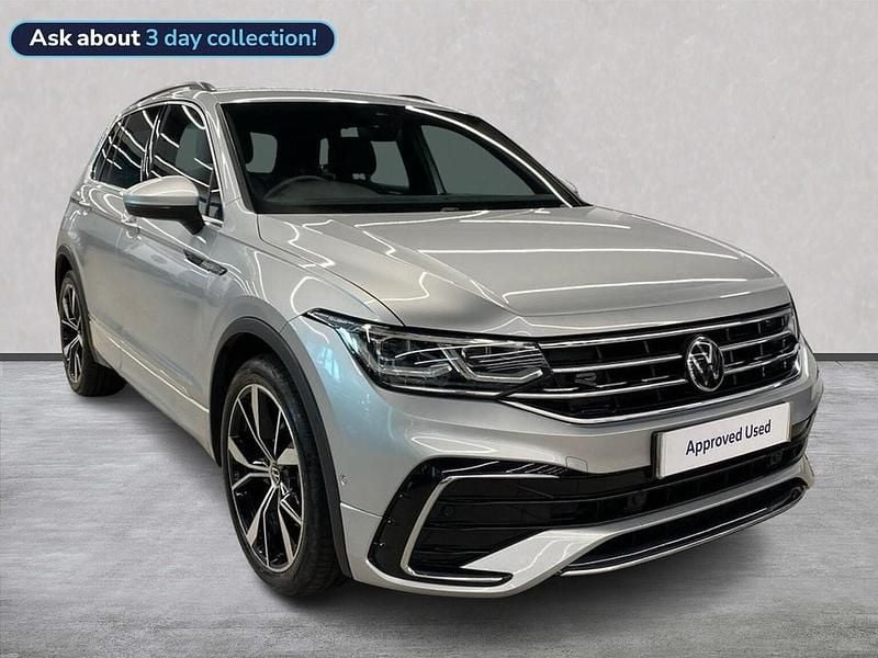 Silver Used 2021 VW Tiguan R-line SUV | £25,099 (Fair price) - Image 1/4