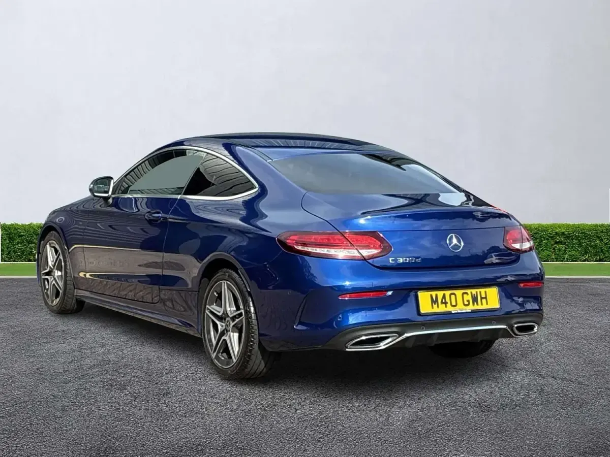 Used Mercedes C300 AMG line 2021 Blue Coupe