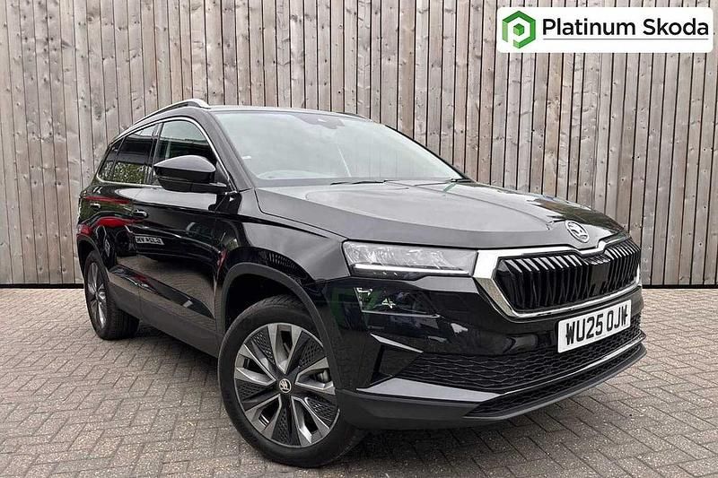 Black magic pearl effect Used 2025 Skoda Karoq SE L SUV | £31,750 (Expensive) - Image 1/4