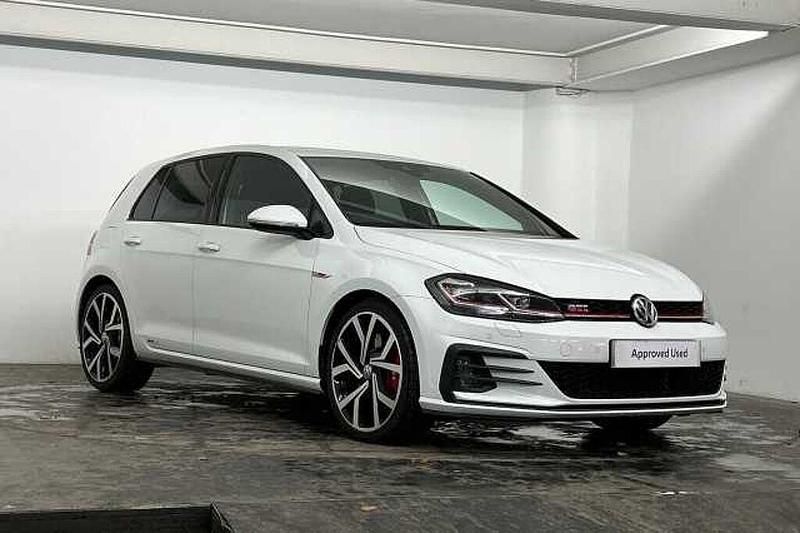 White Used 2019 VW Golf VII GTI Hatchback | £22,795 (Fair price) - Image 1/4