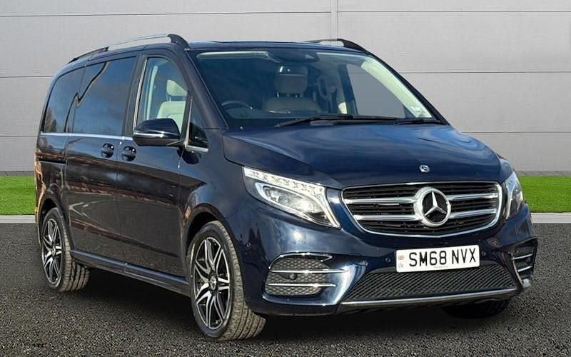 Used Mercedes V250 AMG line 190 HP (139 kW) 2018 Blue MPV