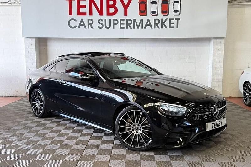 Used Mercedes E300 AMG line 258 HP (189 kW) 2022 Black Coupe