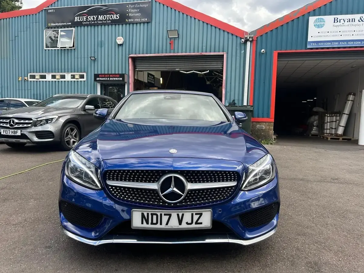 Used Mercedes C220 AMG Line Premium Plus 2017 Blue Cabriolet
