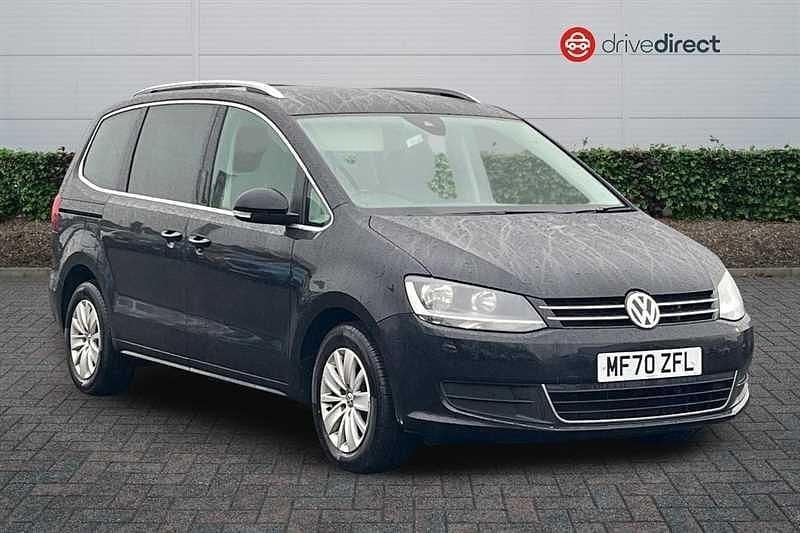 Black Used 2020 VW Sharan SE MPV | £16,837 (Fair price) - Image 1/4