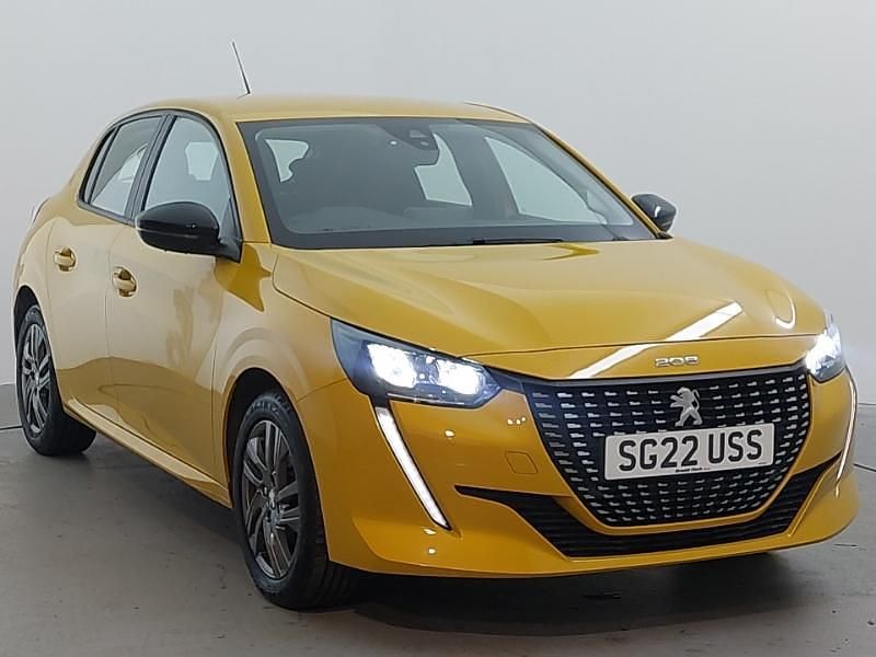 Yellow Used 2022 Peugeot 208 Active Premium Hatchback | £12,998 (Fair price) - Image 1/4