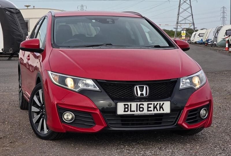 Begagnad Honda Civic SR 2016 Röd Kombi