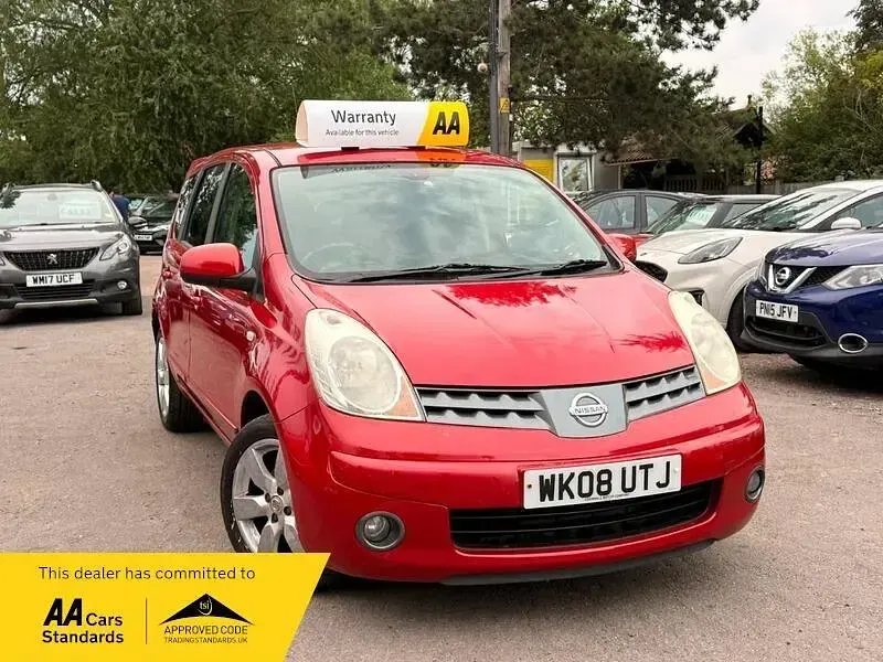 Used Nissan Note Tekna 110 HP (80 kW) 2008 Red Hatchback
