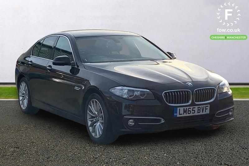 Black Used 2015 BMW 520 Luxury Line Sedan | £11,999 (Fair price) - Image 1/3