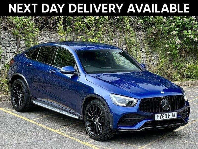 Blue Used 2020 Mercedes GLC300 AMG line Coupe | £27,995 (Fair price) - Image 1/3