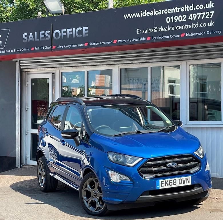 Blue Used 2018 Ford Ecosport ST-Line SUV | £7,795 - Image 1/2