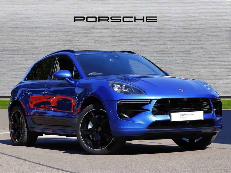Sapphire blue metallic Used 2019 Porsche Macan Turbo SUV | £53,850 - Image 1/4