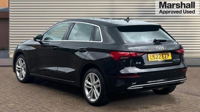 Black Used 2022 Audi A3 Sportback e-tron Sport Sedan | £20,425 (Fair price) - Image 1/4