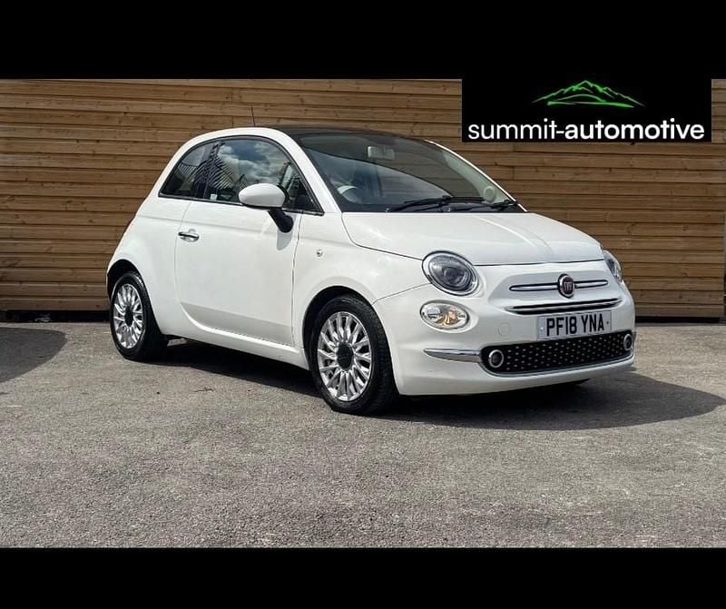 White Used 2018 Fiat 500 Lounge Hatchback | £4,790 (Good price) - Image 1/4