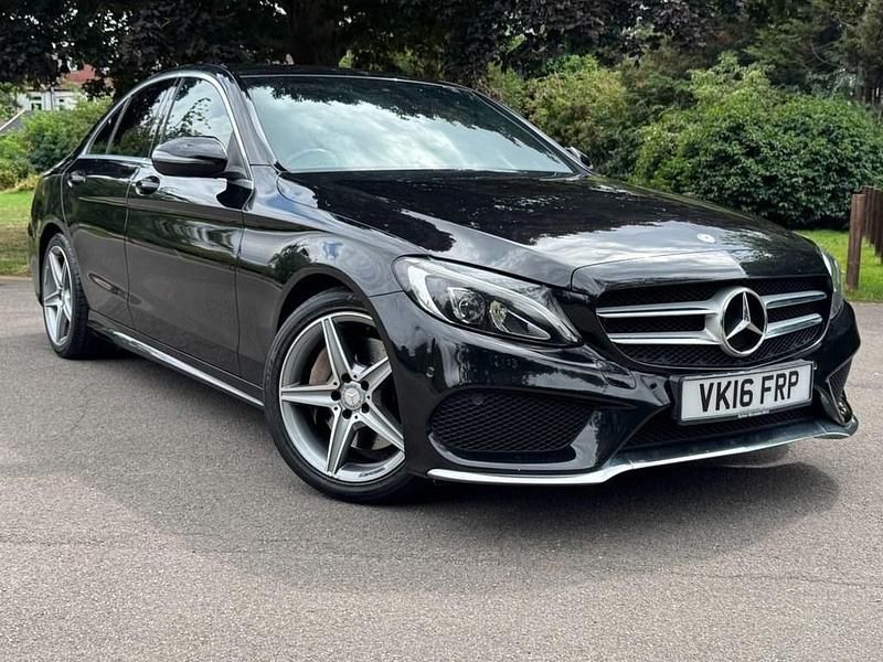 Black Used 2016 Mercedes C250 AMG line Sedan | £11,199 (Good price) - Image 1/4