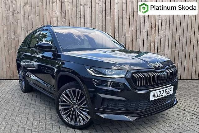 Black magic pearl effect Used 2022 Skoda Kodiaq LAURIN & KLEMENT SUV | £30,850 (A bit pricey) - Image 1/4