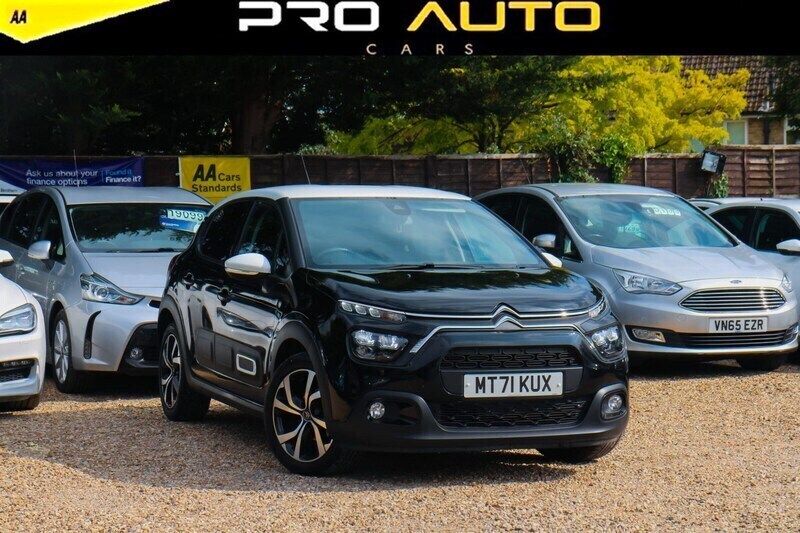 Black Used 2021 Citroën C3 PureTech Hatchback | £9,300 (Good price) - Image 1/4