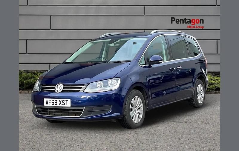 Used VW Sharan SE 147 HP (108 kW) 2019 Blue MPV
