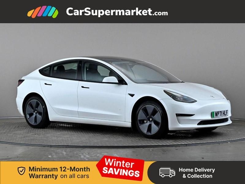 White Used 2021 Tesla Model 3 Long Range AWD Sedan | £20,187 (Fair price) - Image 1/3