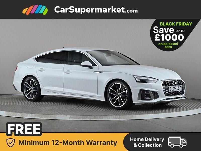 White Used 2023 Audi A5 S-Line Hatchback | £25,697 (Super price) - Image 1/3