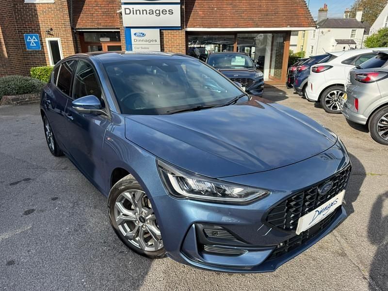 Chrome blue Used 2023 Ford Focus ST-Line Hatchback | £17,190 (Fair price) - Image 1/4