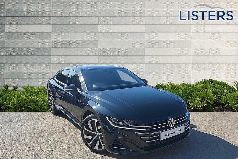 Deep black Used 2021 VW Arteon R-line Hatchback | £20,790 (Fair price) - Image 1/4