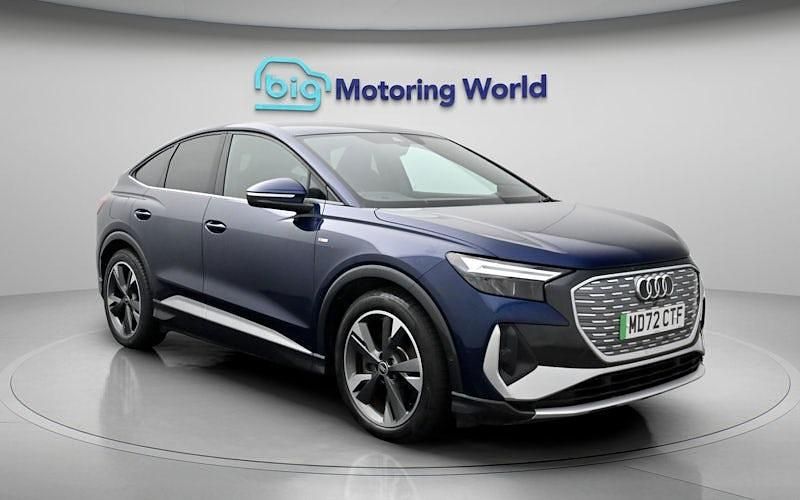 Used Audi Q4 Sportback e-tron S-Line 150 kW (204 HP) 2023 Blue SUV