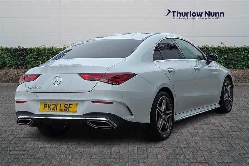 Used Mercedes CLA200 AMG Line Premium Plus 163 HP (119 kW) 2021 White Coupe