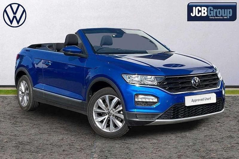 Blue Used 2021 VW T-Roc Cabriolet Design Cabriolet | £21,895 (Fair price) - Image 1/4