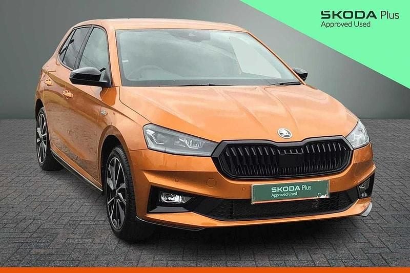 Used Skoda Fabia Monte Carlo 85 HP (62 kW) 2025 Phoenix orange metallic Hatchback