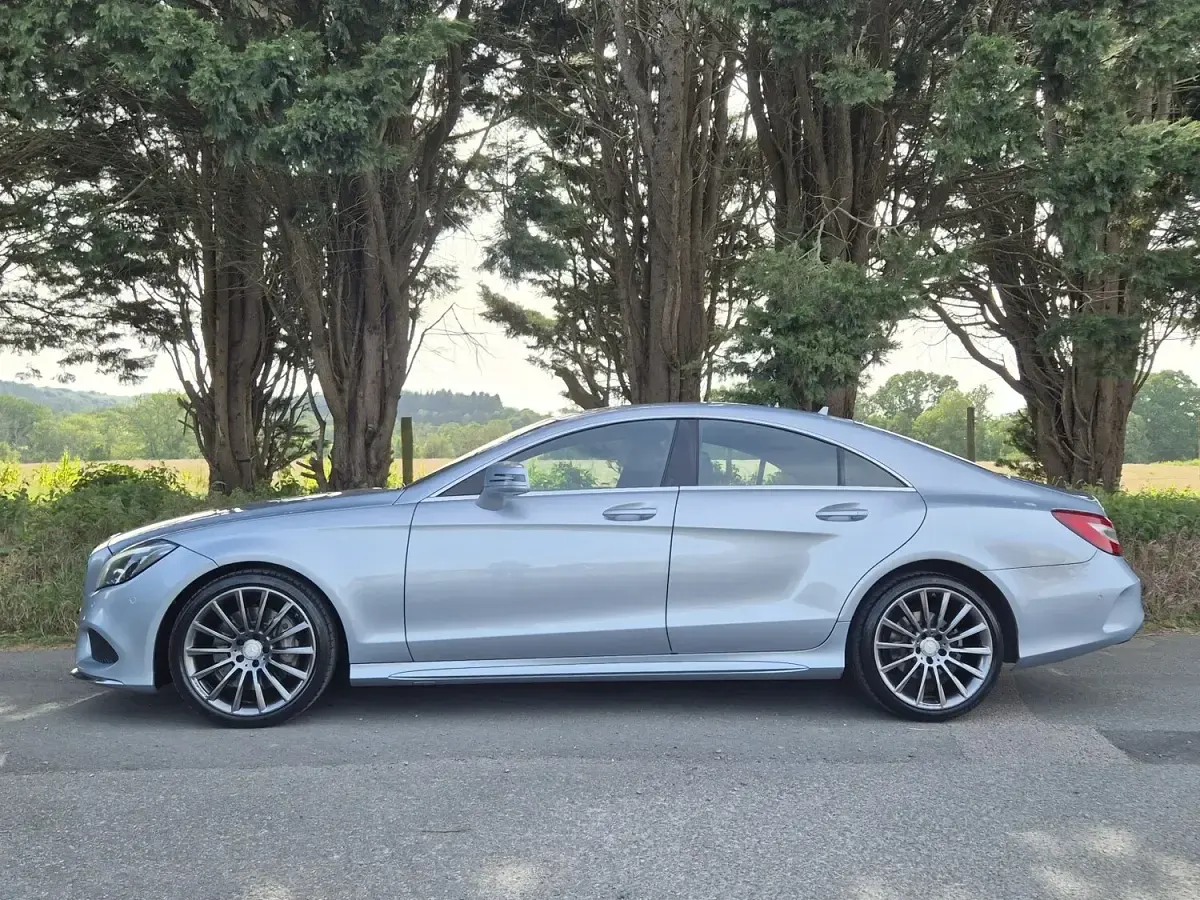 Used Mercedes CLS350 AMG line 258 HP (189 kW) 2017 Silver Sedan