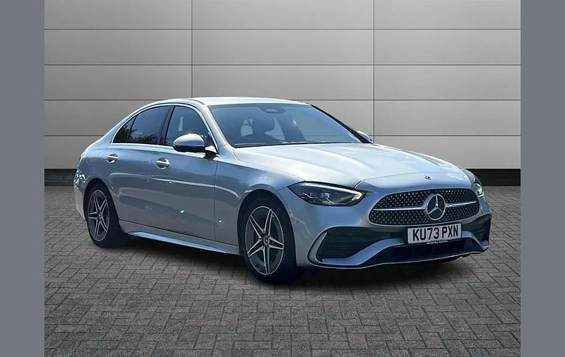 Silver Used 2024 Mercedes C200 AMG line Sedan | £28,565 (Fair price) - Image 1/4