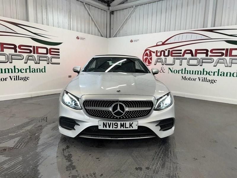 Used Mercedes E220 AMG line 194 HP (142 kW) 2019 Silver Cabriolet