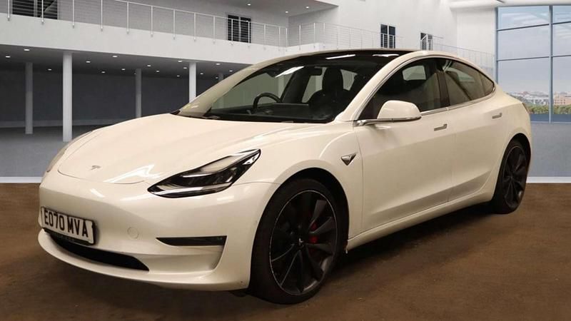 Used Tesla Model 3 Performance 461 kW (627 HP) 2020 White Sedan