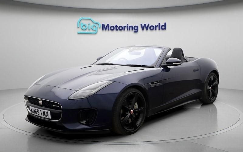 Usado Jaguar F-Type R-Dynamic 300 CV (220 kW) 2019 Azul Descapotable