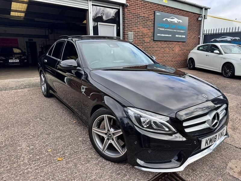 Black Used 2018 Mercedes C250 AMG Line Premium Plus Sedan | £13,795 (Good price) - Image 1/4