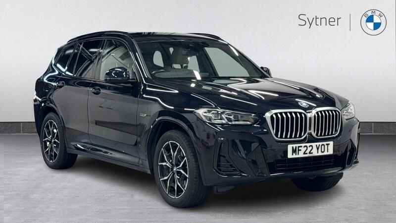 Black Used 2022 BMW X3 M Sport SUV | £30,500 (Fair price) - Image 1/4