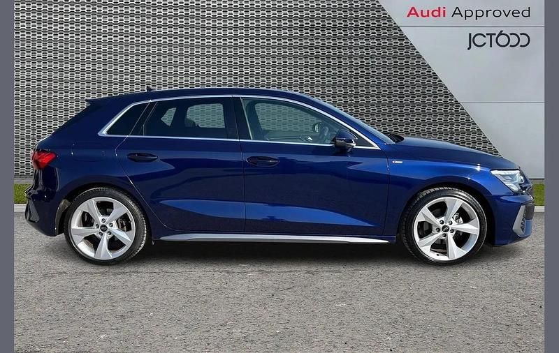 Used Audi A3 S-Line 147 HP (108 kW) 2023 Blue Sedan