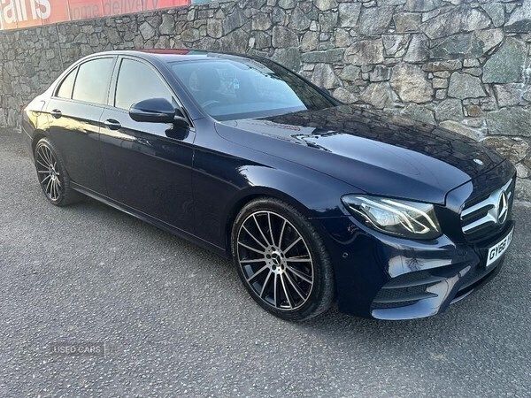 Blue Used 2017 Mercedes E220 AMG line Sedan | £12,950 (Good price) - Image 1/4