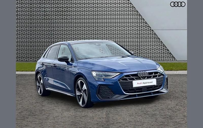 Used Audi A3 Black Edition 147 HP (108 kW) 2025 Blue Hatchback