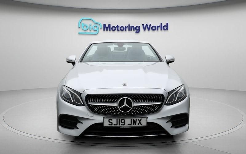 Used Mercedes E220 AMG line 194 HP (142 kW) 2019 Silver Cabriolet