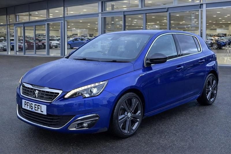 Used Peugeot 308 GT-line 120 HP (88 kW) 2016 Blue Hatchback