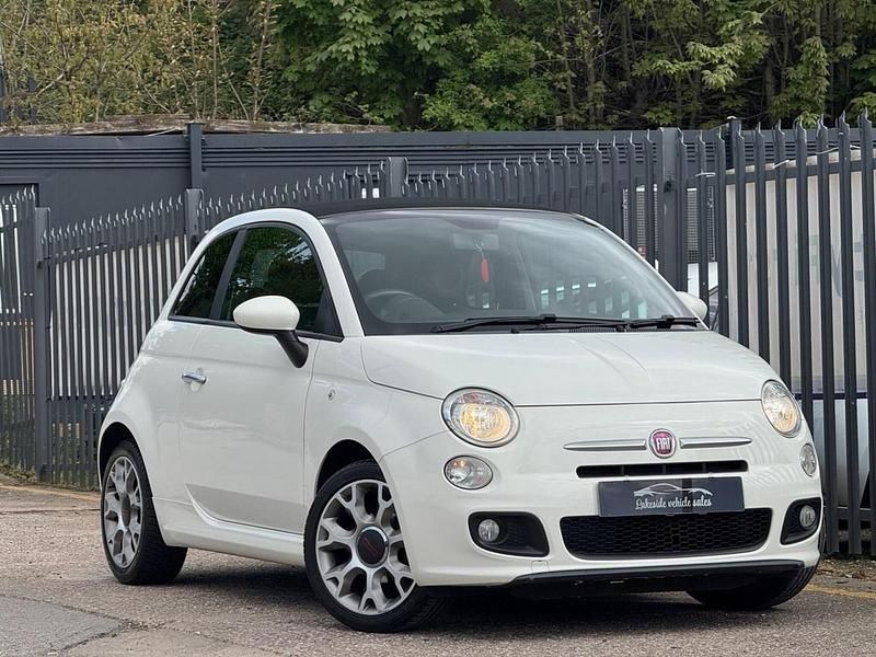 Used Fiat 500 S 69 HP (50 kW) 2014 White Cabriolet