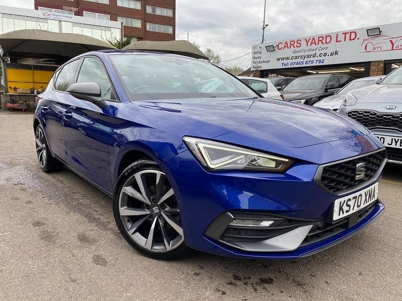 Used Seat Leon FR Sport 110 HP (80 kW) 2021 Blue Hatchback