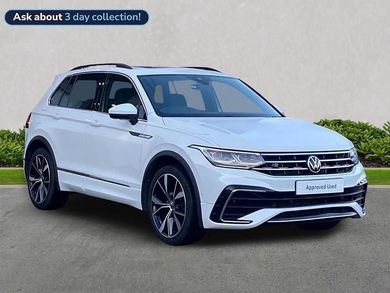 White Used 2021 VW Tiguan R-line SUV | £25,156 (Fair price) - Image 1/4